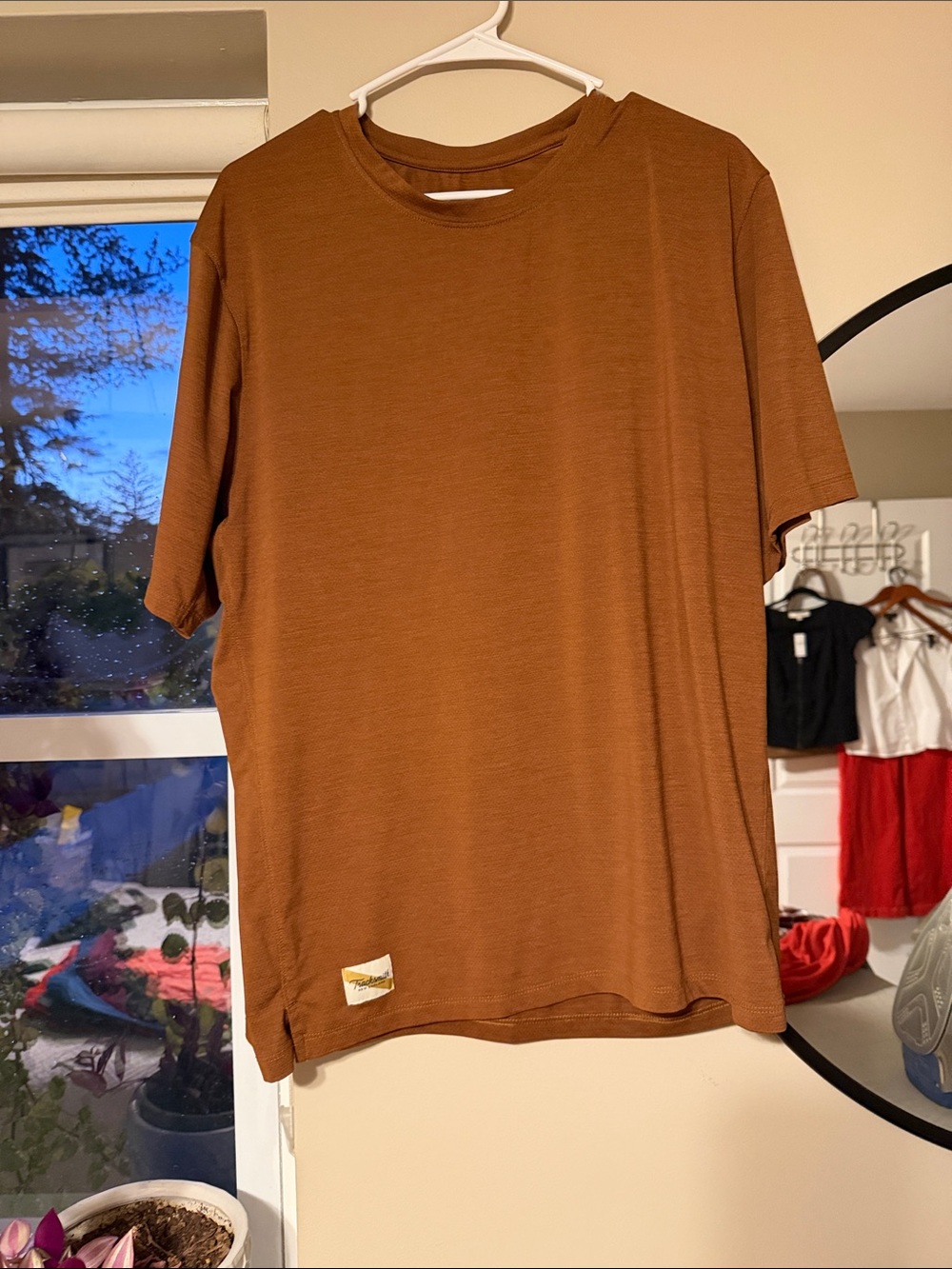 Tracksmith Burnt Orange Running Tee